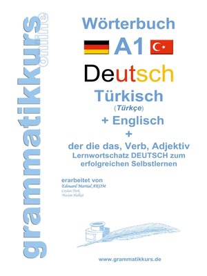 cover image of Wörterburch Deutsch--Türkisch  Englisch  A1